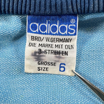 70s adidas アディダス トラックジャケット 青 6号 ジャージ ja-2603-060