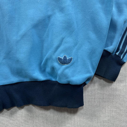 70s adidas アディダス トラックジャケット 青 6号 ジャージ ja-2603-060