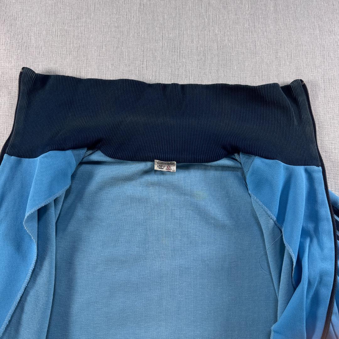 70s adidas アディダス トラックジャケット 青 6号 ジャージ ja-2603-060