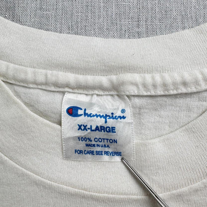 90s USA製 チャンピオン ハーバード大学 カレッジTシャツ 白 br-u-2505-001
