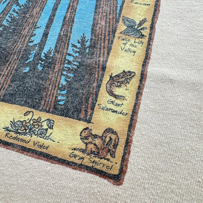 redwood Tシャツ ブラウン ベージュ 木 森 動物 アニマル a-u-2505-049