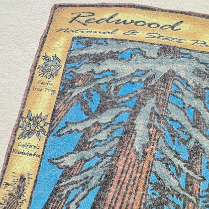 redwood Tシャツ ブラウン ベージュ 木 森 動物 アニマル a-u-2505-049