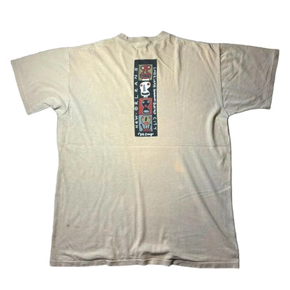 90s BIGHED ビッグヘッド アートT ONEITA ベージュ XL a-u-2505-087