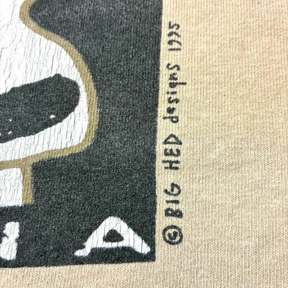 90s BIGHED ビッグヘッド アートT ONEITA ベージュ XL a-u-2505-087