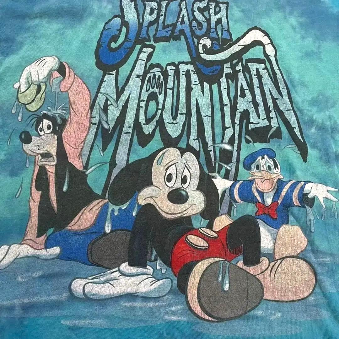 00sディズニー スプラッシュマウンテン Tシャツ タイダイ d-000018