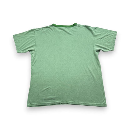 00s スーパーマリオ ゲーム Tシャツ リンガー 緑 ch-u-2505-002