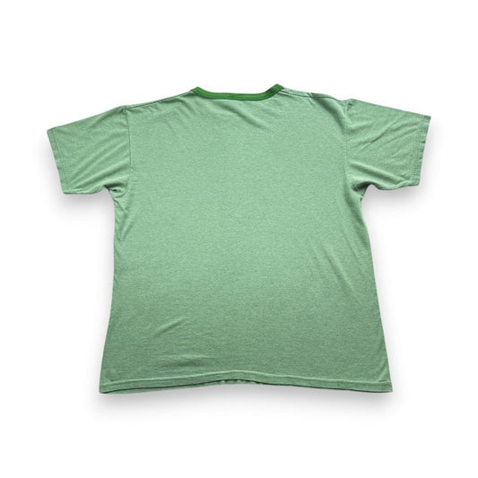 00s スーパーマリオ ゲーム Tシャツ リンガー 緑 ch-u-2505-002