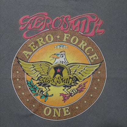90s エアロスミス AERO FORCE ONE GIANTタグ USA製 L ba-000010