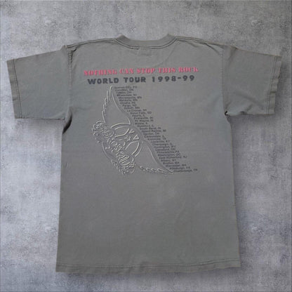 90s エアロスミス AERO FORCE ONE GIANTタグ USA製 L ba-000010