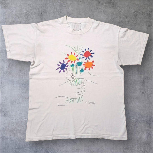 アートT ピカソ pablo picasso 花束を持つ手 a-000045