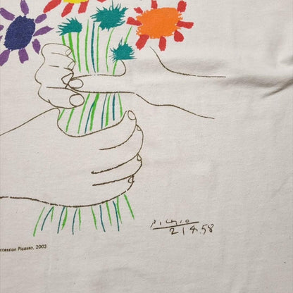 アートT ピカソ pablo picasso 花束を持つ手 a-000045