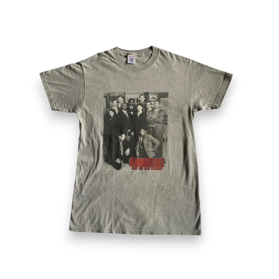 90s アメリカ ドラマ Tシャツ HOMICIDE デルタ グレー m-000027