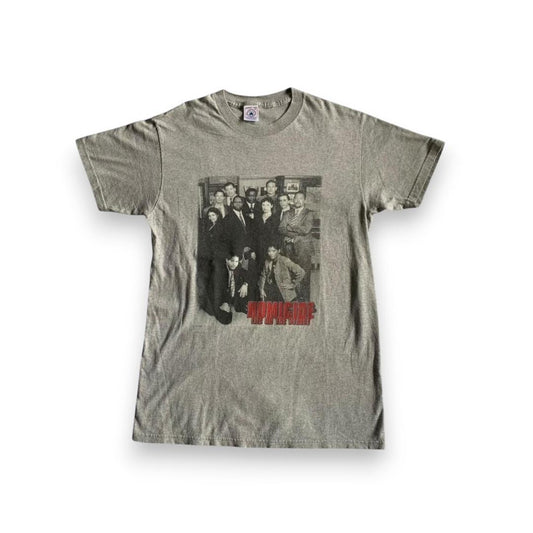 90s アメリカ ドラマ Tシャツ HOMICIDE デルタ グレー m-000027