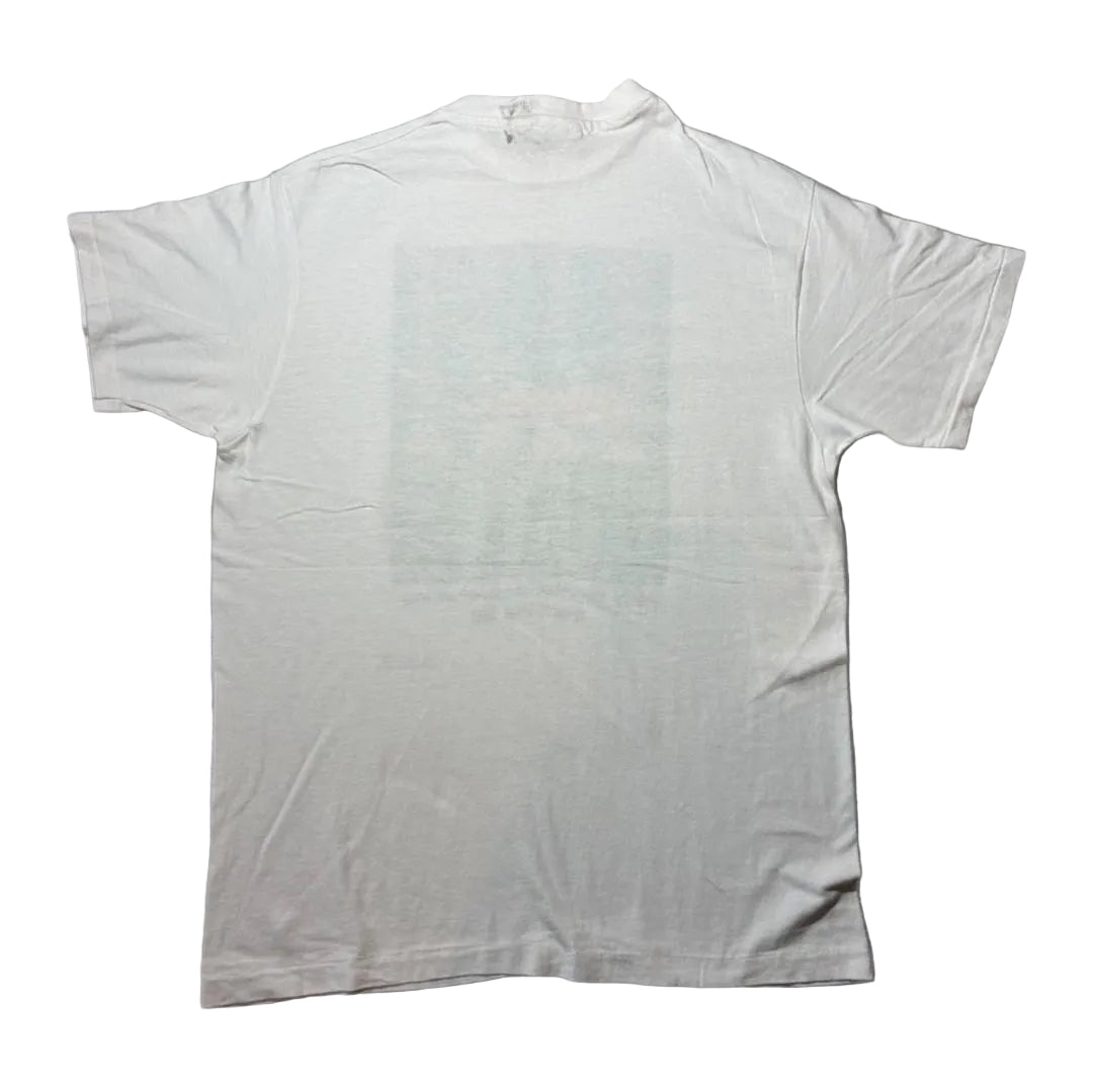 80s ゲイリーラーソン The Far Side アートT Hanes USA製  ホワイト L a-u-2505-076