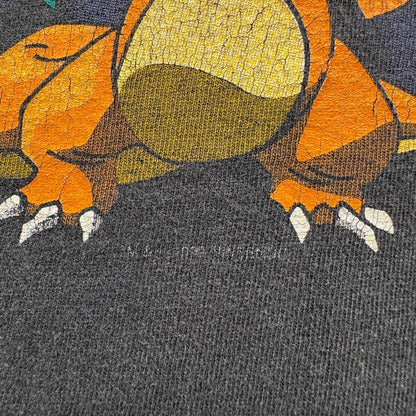 90s ポケモン リザードン Tシャツ 1999 黒 ch-t-2505-004