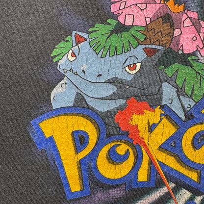 90s ポケモン リザードン Tシャツ 1999 黒 ch-t-2505-004