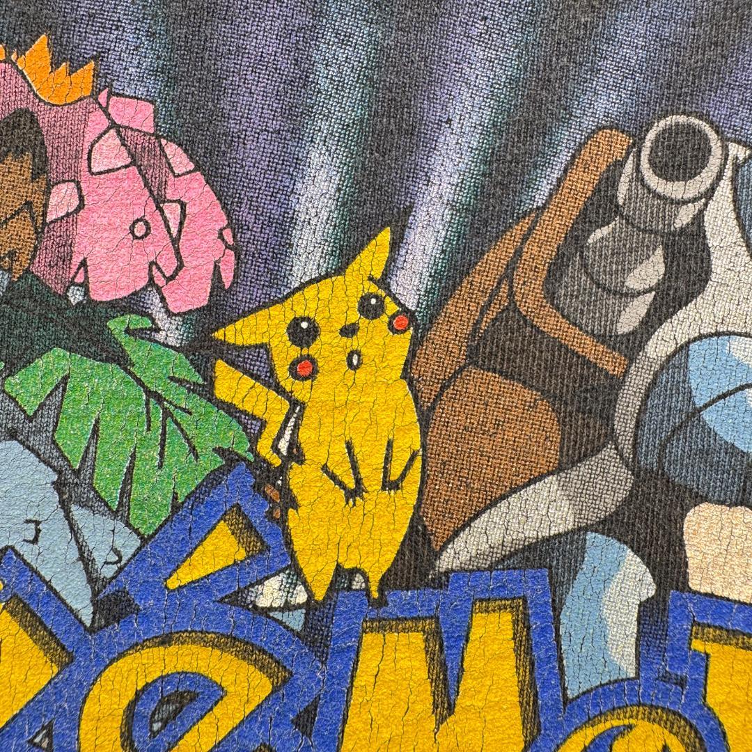 90s ポケモン リザードン Tシャツ 1999 黒 ch-t-2505-004