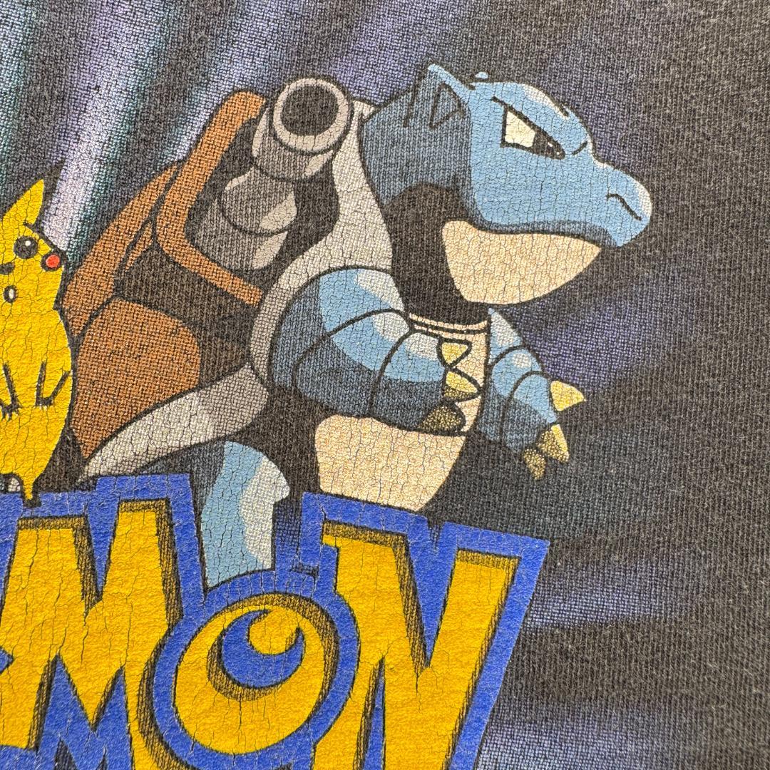 90s ポケモン リザードン Tシャツ 1999 黒 ch-t-2505-004