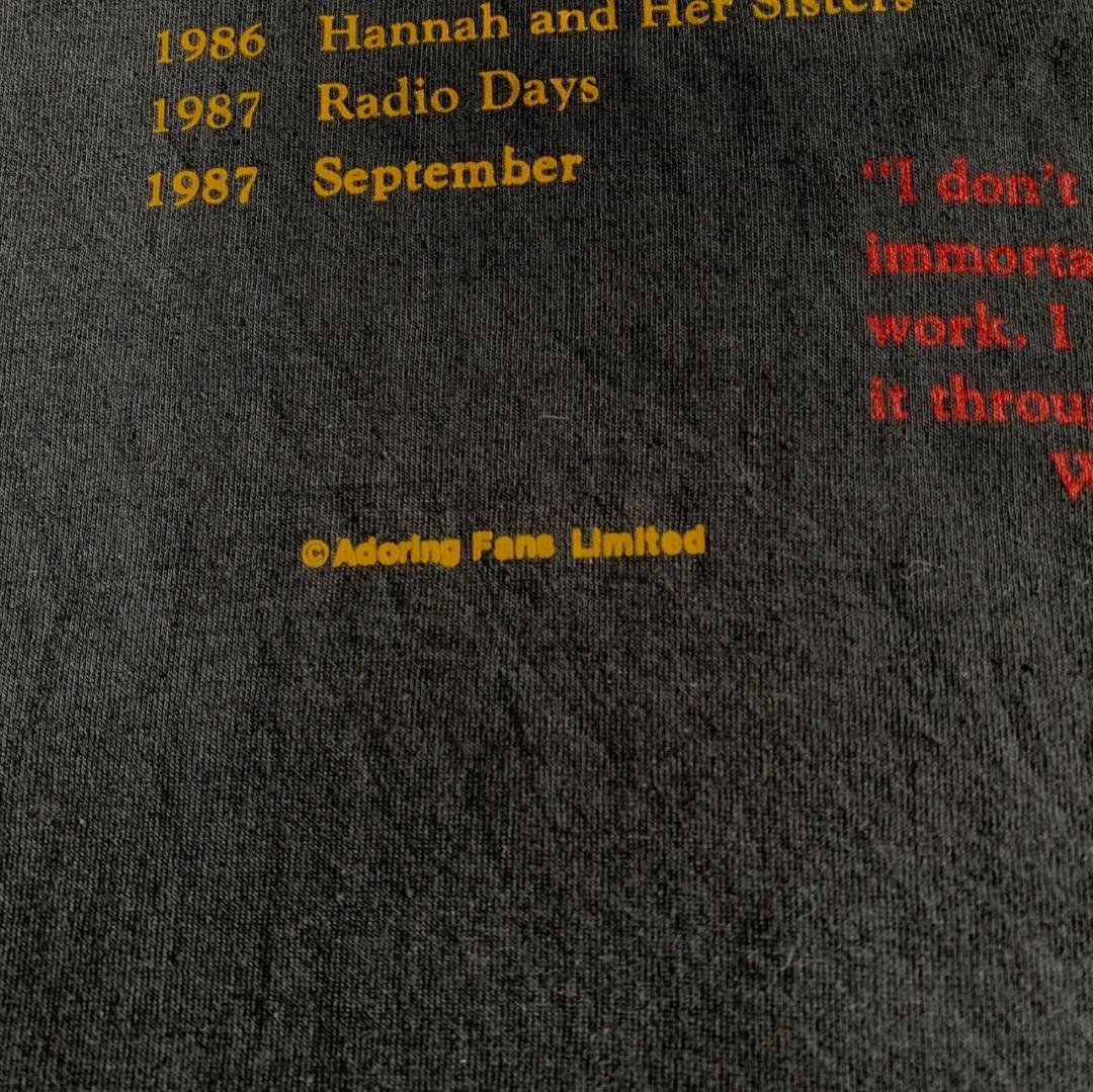 80s ウディ アレン Woody Allen ムービーT 映画 m-000048