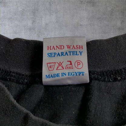 刺繍 エジプト アート スーベニア フェード 炭黒 L o-000015