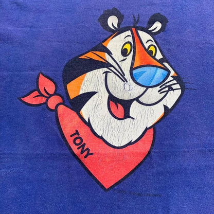 00s Tシャツ hanes ブルー beefy-t L ch-000042