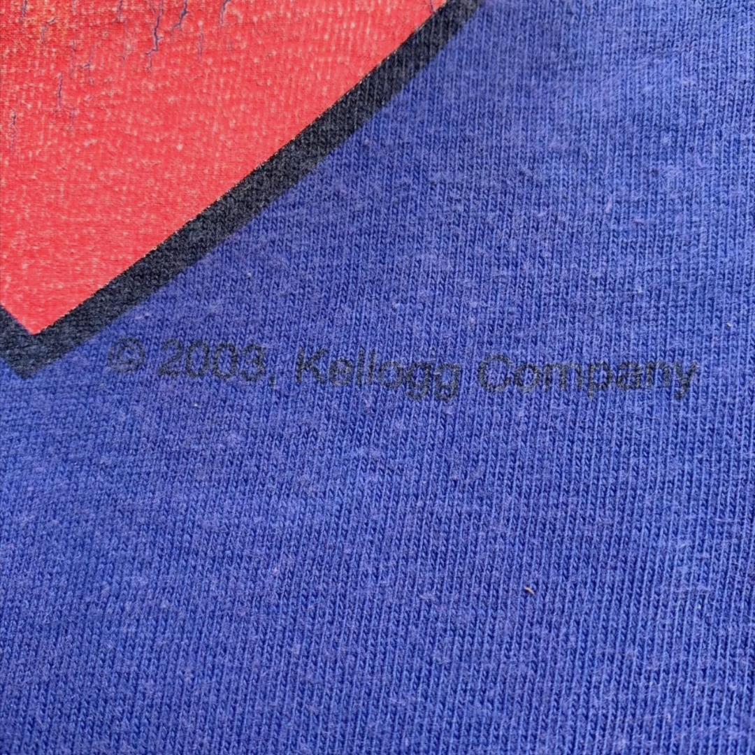 00s Tシャツ hanes ブルー beefy-t L ch-000042