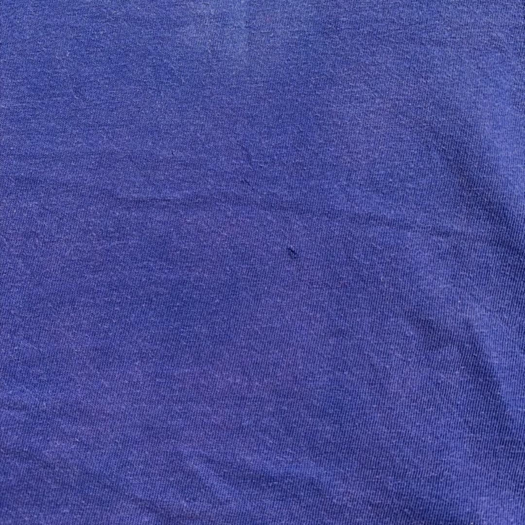 00s Tシャツ hanes ブルー beefy-t L ch-000042