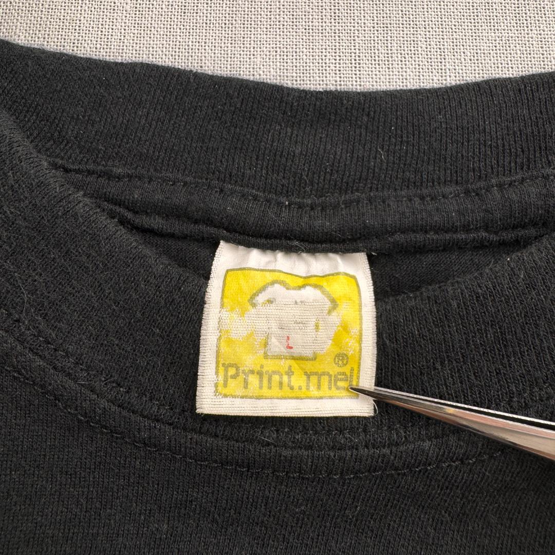 90s 00s レオナルドダヴィンチ ウィトルウィウス的人体図 黒 a-u-2505-043