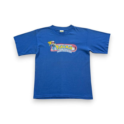 90s ポケモン ピカチュウ Tシャツ 1998 青 ch-u-2505-066