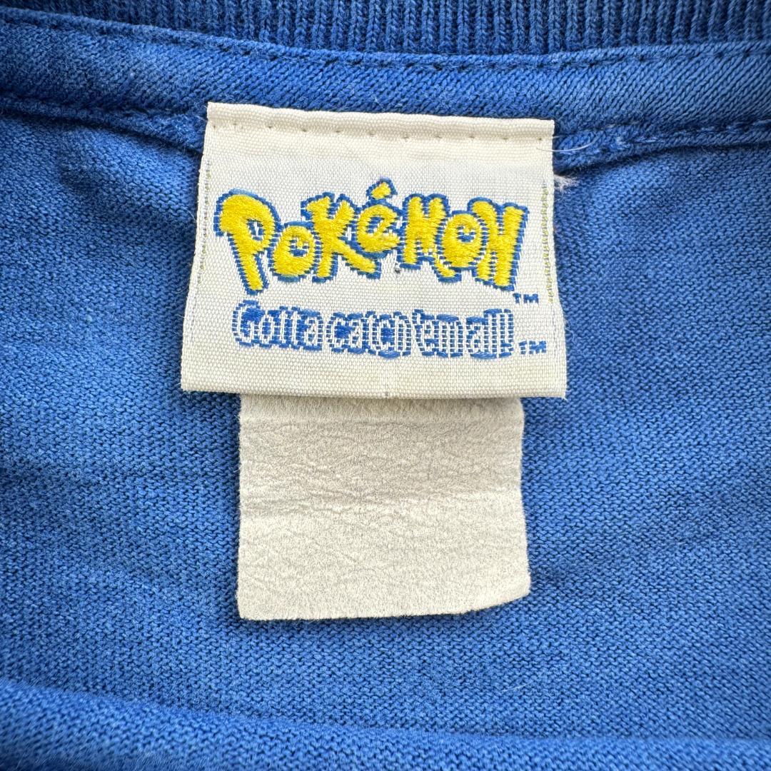 90s ポケモン ピカチュウ Tシャツ 1998 青 ch-u-2505-066