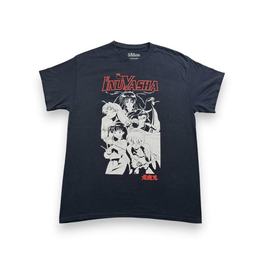 美品 00s 犬夜叉 Tシャツ 黒 ブラック ch-u-2505-003