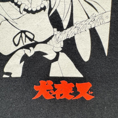 美品 00s 犬夜叉 Tシャツ 黒 ブラック ch-u-2505-003