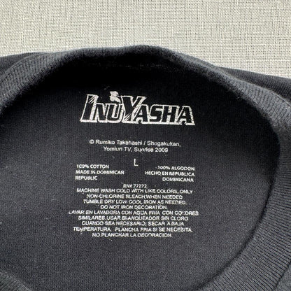美品 00s 犬夜叉 Tシャツ 黒 ブラック ch-u-2505-003