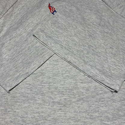 90s USA製 科学 アート Hanes L グレー o-000014