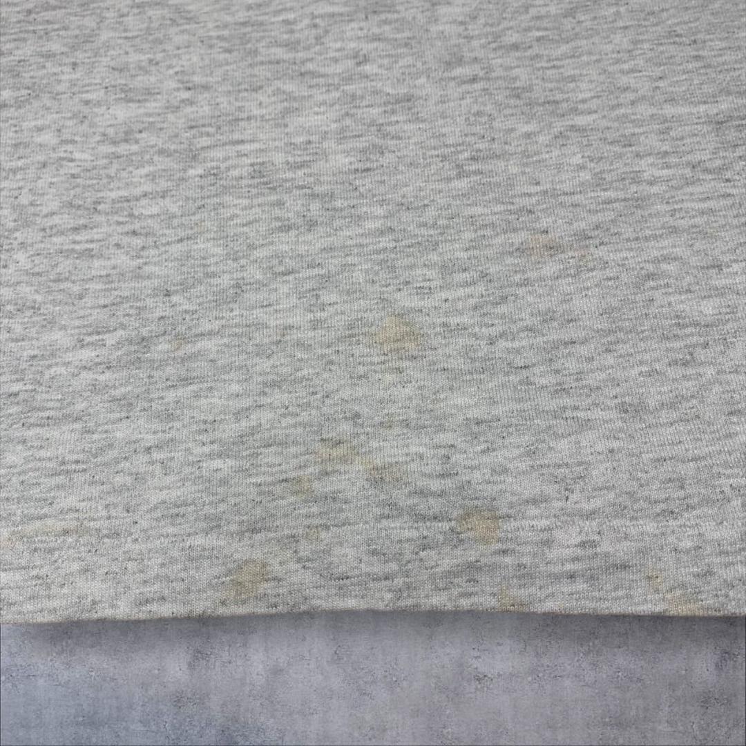 90s USA製 科学 アート Hanes L グレー o-000014