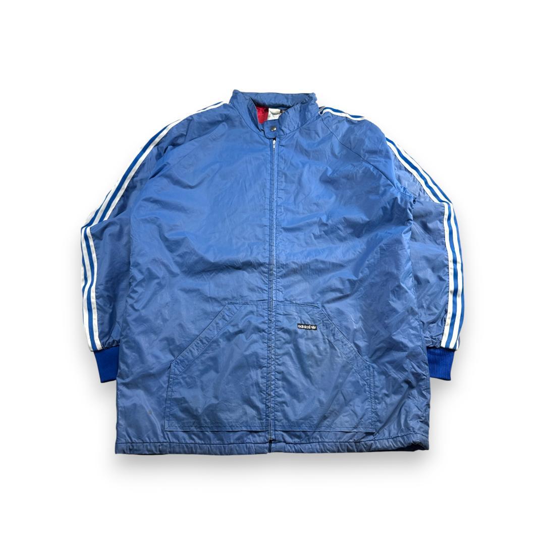 70s 80s アディダス adidas VENTEX ナイロンジャケット 青 ad-u-2505-046