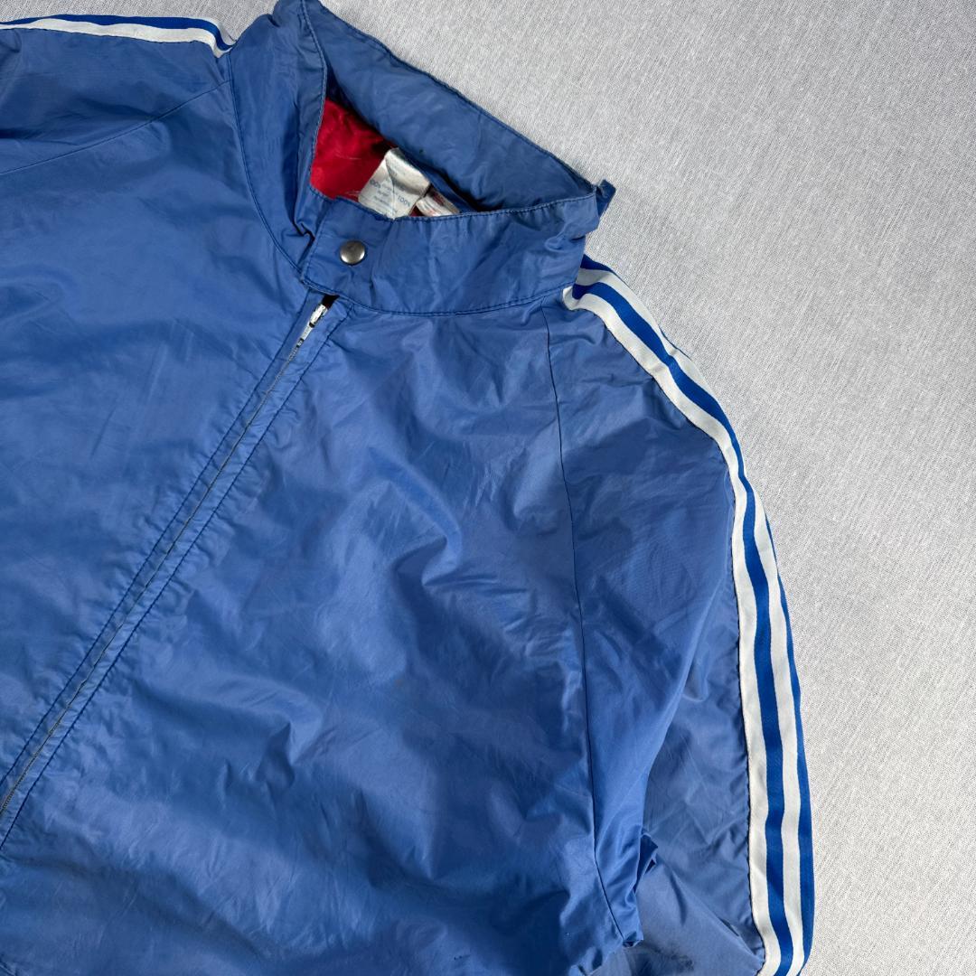 70s 80s アディダス adidas VENTEX ナイロンジャケット 青 ad-u-2505-046