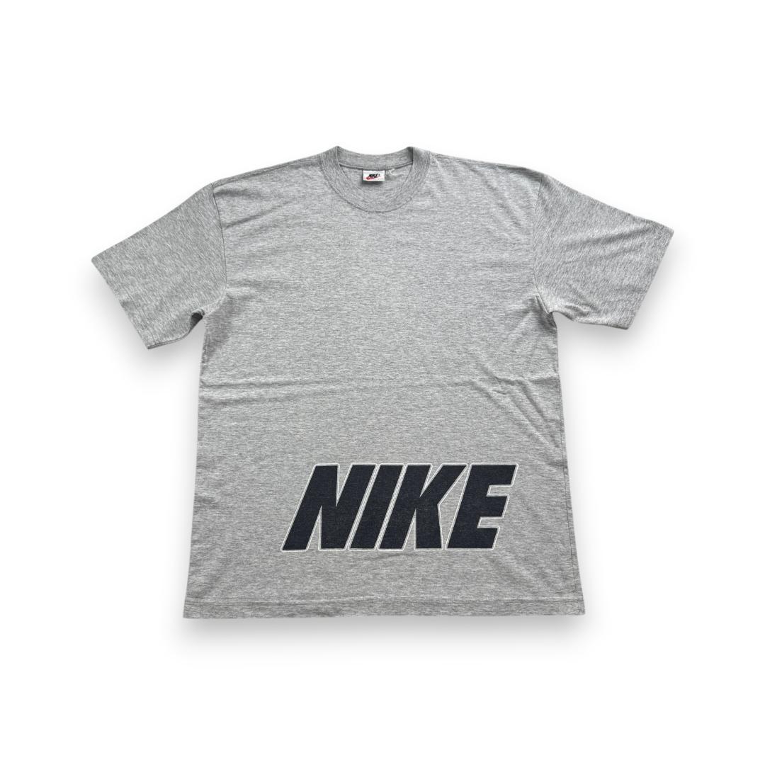 90s NIKE ナイキ 銀タグ Tシャツ グレー ロゴ シンプル br-u-2505-014