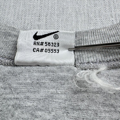 90s NIKE ナイキ 銀タグ Tシャツ グレー ロゴ シンプル br-u-2505-014