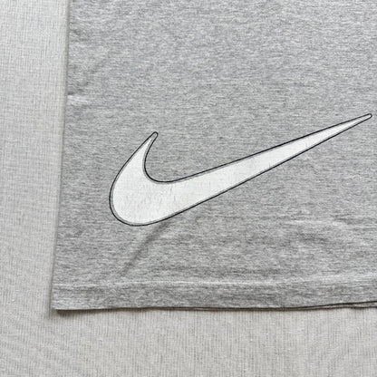 90s NIKE ナイキ 銀タグ Tシャツ グレー ロゴ シンプル br-u-2505-014