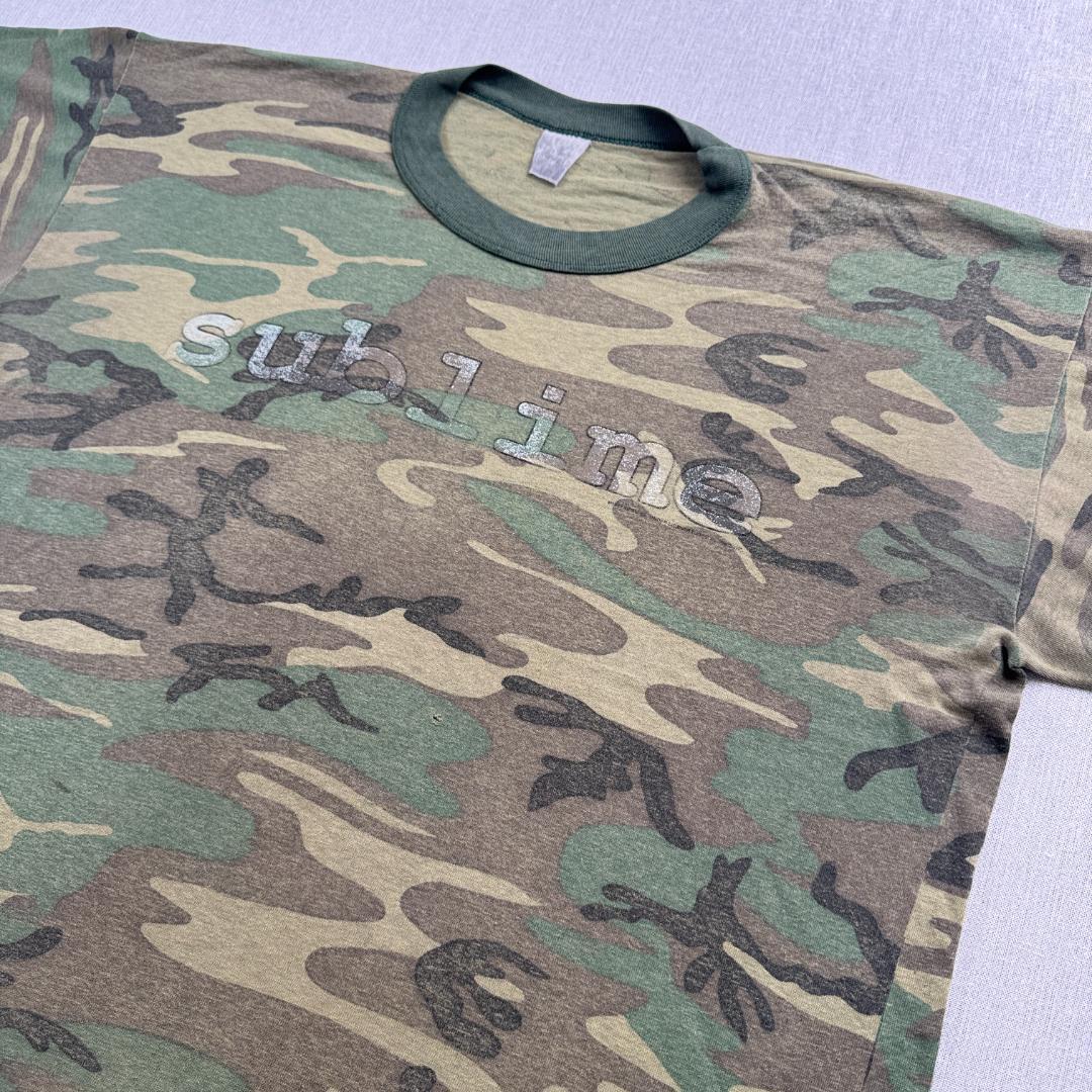 80s 90s sublime サブライム 迷彩 Tシャツ ba-t-2505-003
