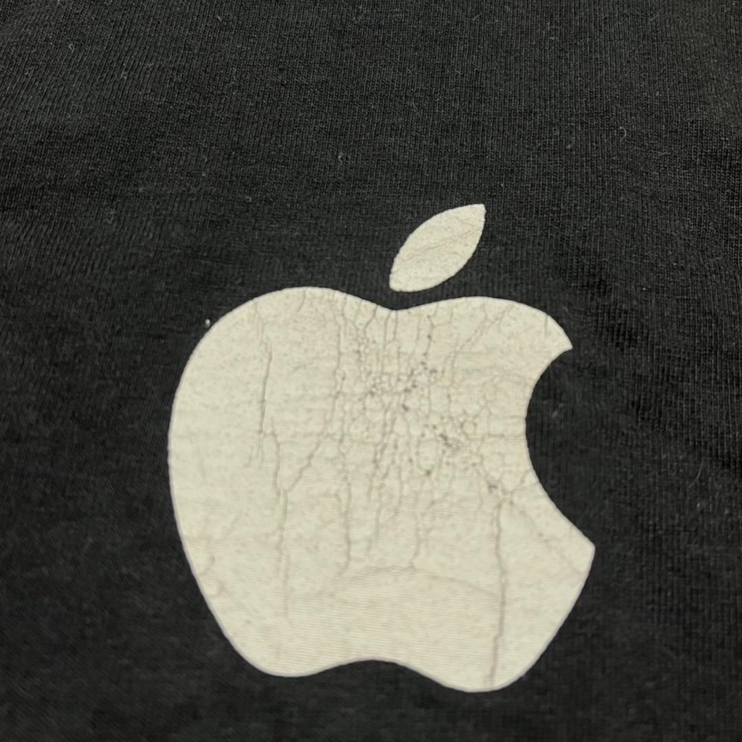 00s Apple アップル ロンT 企業T 黒 co-000031