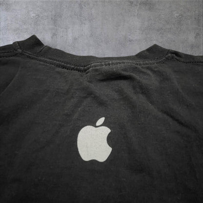 00s Apple アップル ロンT 企業T 黒 co-000031