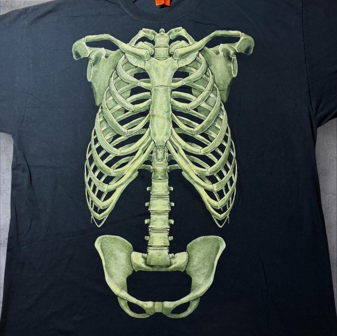 肋骨 スカル ボーン ネオン 黒 a-u-2505-073