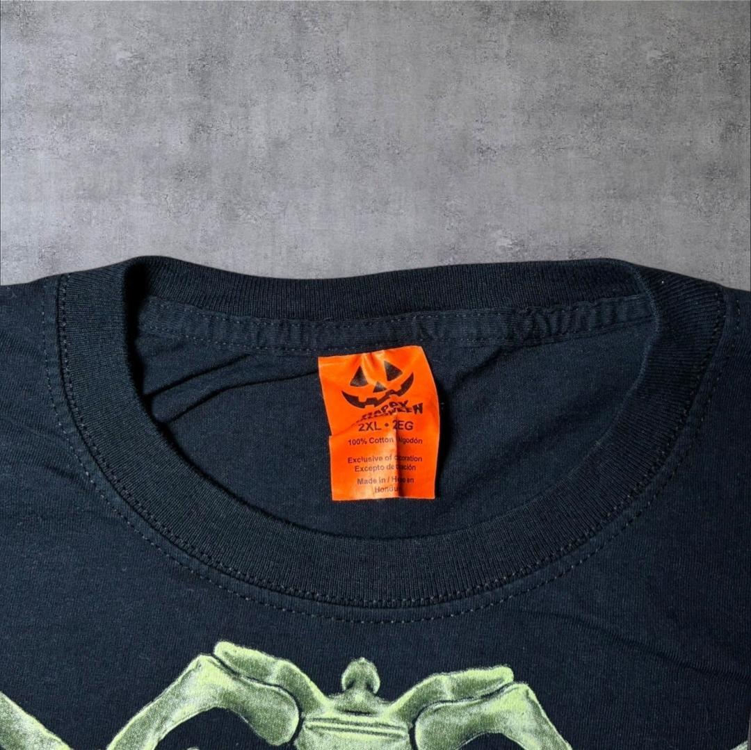 肋骨 スカル ボーン ネオン 黒 a-u-2505-073