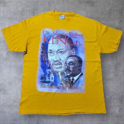 キング牧師 偉人 黒人 ヘインズ XL イエロー a-000041