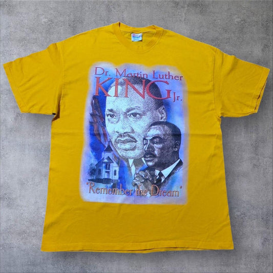 キング牧師 偉人 黒人 ヘインズ XL イエロー a-000041