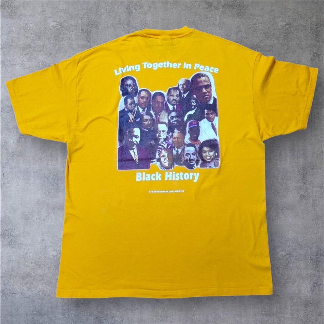 キング牧師 偉人 黒人 ヘインズ XL イエロー a-000041