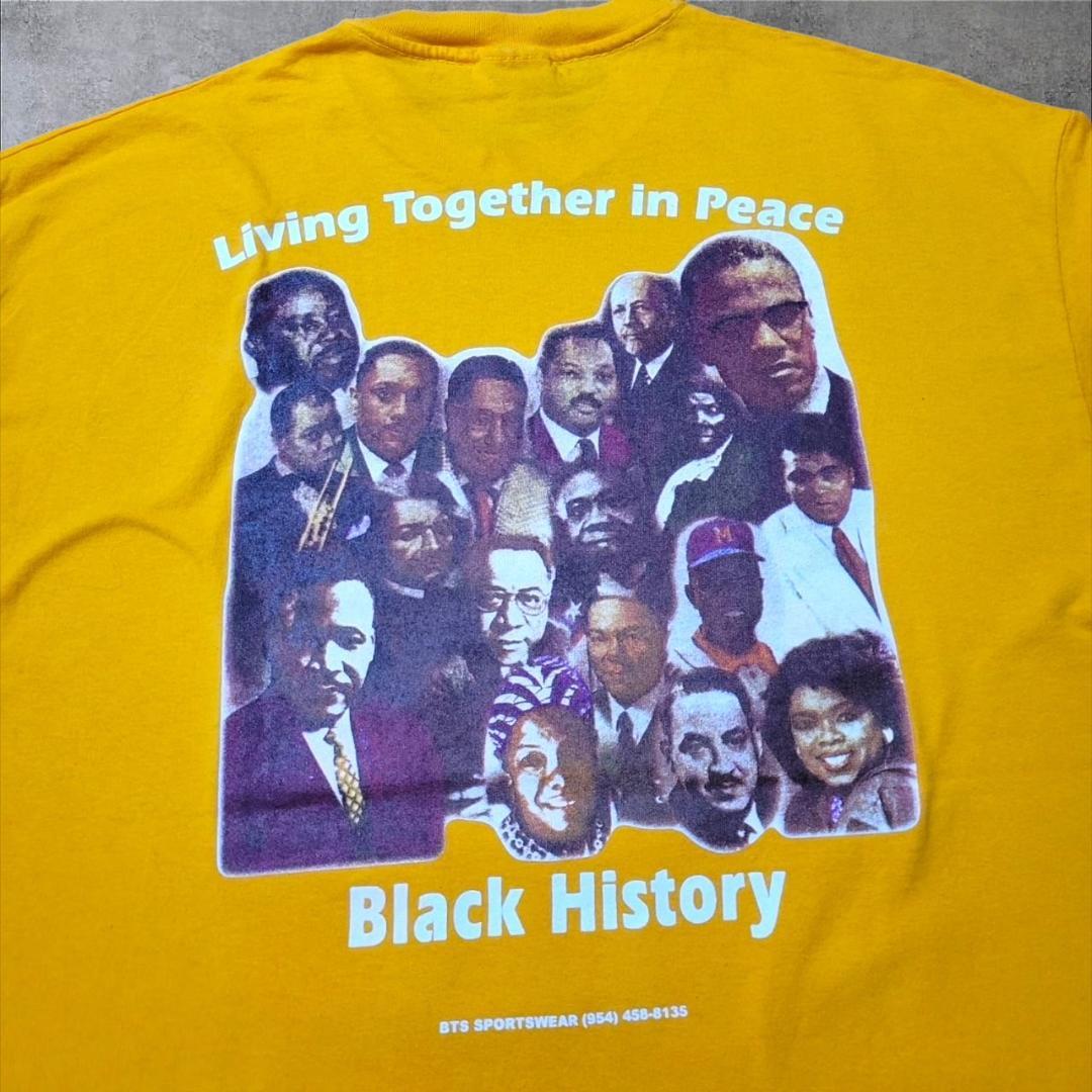 キング牧師 偉人 黒人 ヘインズ XL イエロー a-000041