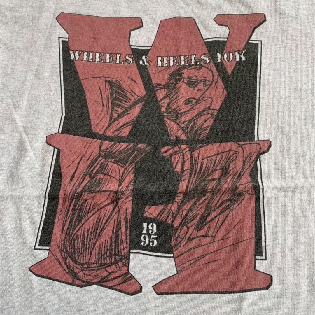 90s USA製 チャリティー レース マラソン グレー o-000027